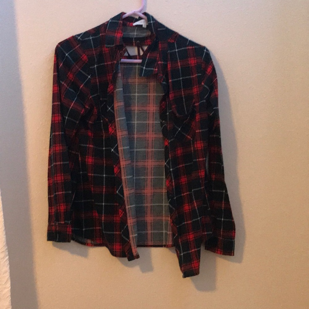 Red and Navy Flannel